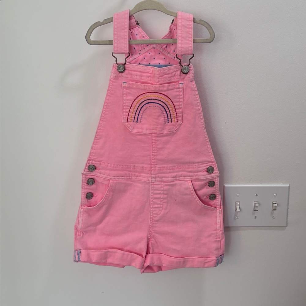 Boden Pink shortalls size 7-8y